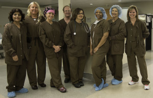 Part of our surgical, anesthesia and recovery room teams